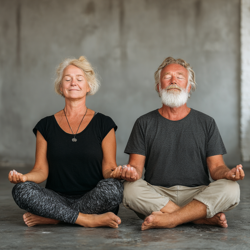 Fundatorii crunadel în sala de yoga